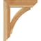 Ekena Millwork Thorton Slat Rough Sawn Bracket w/ Offset Brace, Western Red Cedar, 6"W x 20"D x 24"H BKT0604X20X24THR06RWR - alternate 3
